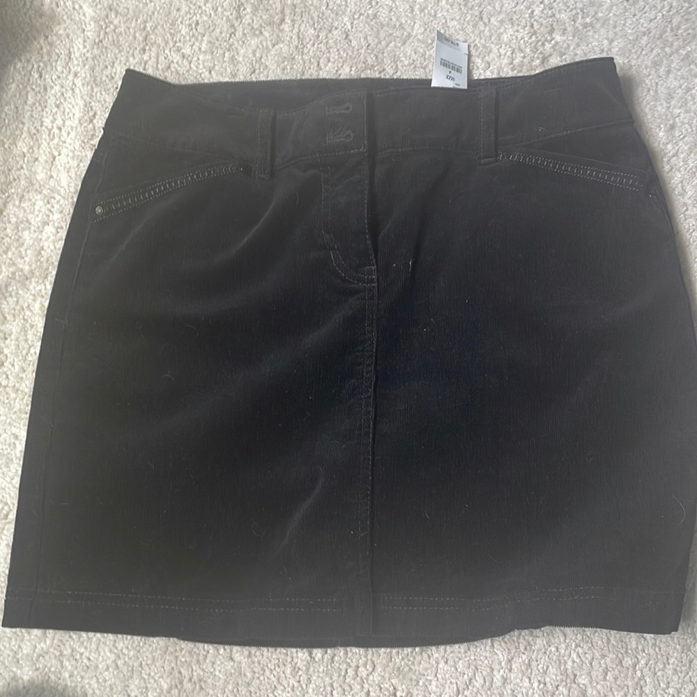 White House, Black market black corduroy skirt, NWT